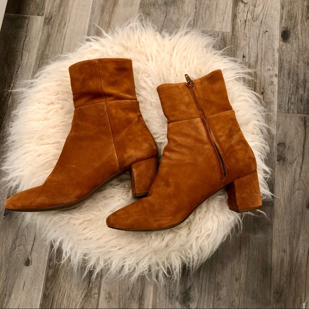 Suede booties